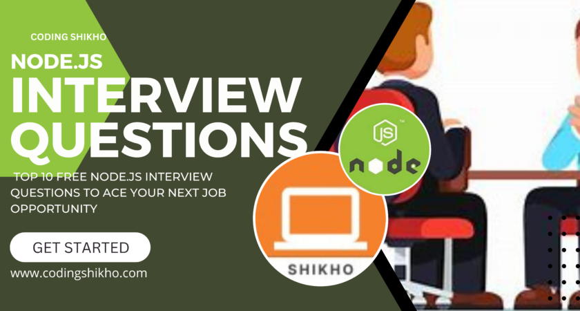 Top 10 Free Node.js Interview Questions to Ace Your Next Job Opportunity